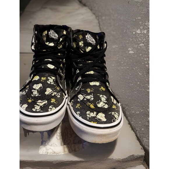 Vans x Peanuts Sk8-HiSnoopy Mummies Glow Black, Kids 6.5 - Picture 1 of 13